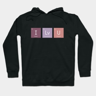 Cool I Love You Science T-Shirt Hoodie